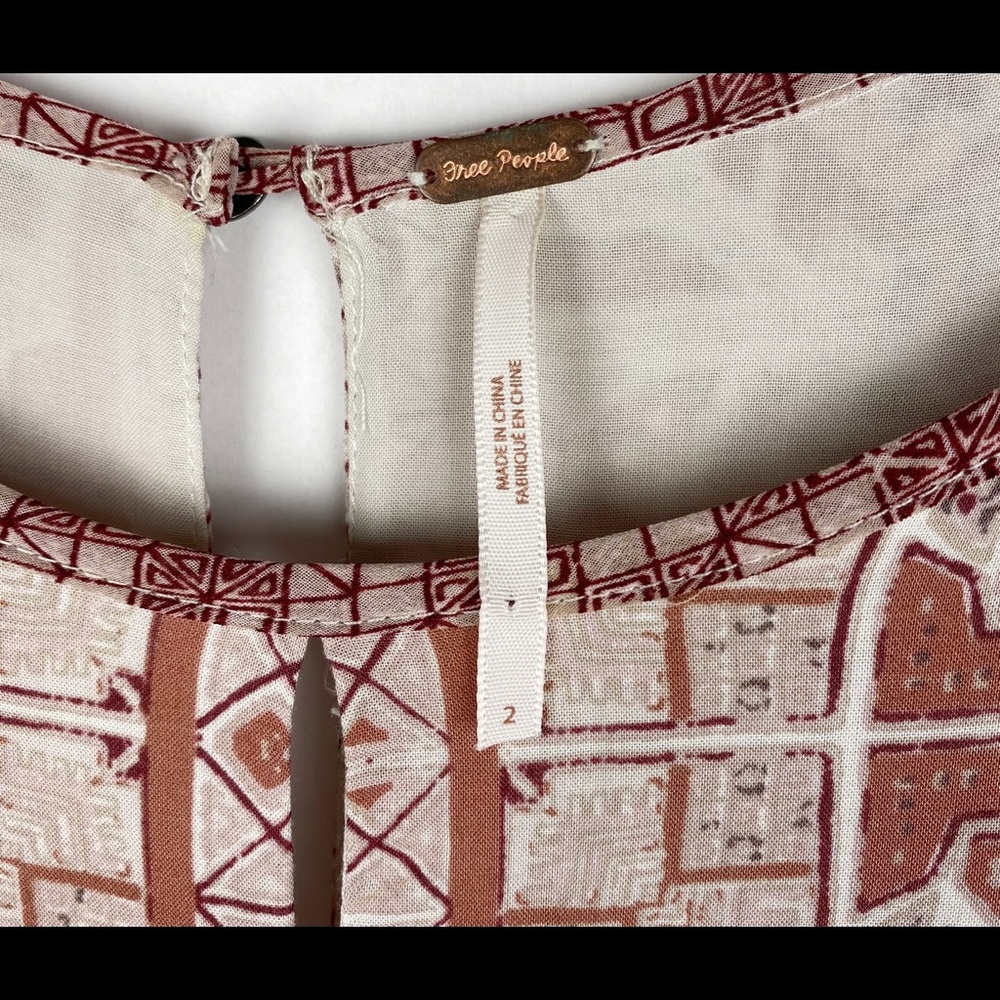 Free People Boho Pleated Front Dress - Picture 5 of 7